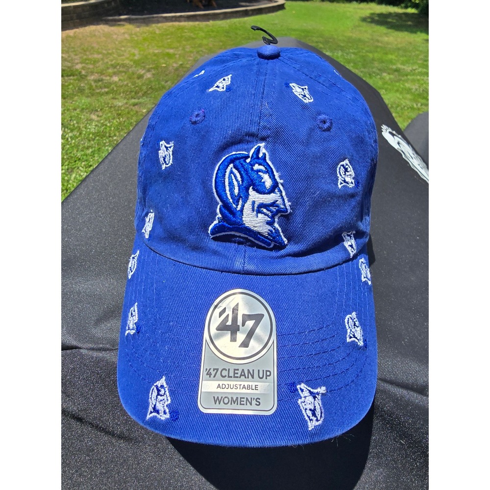 Duke Blue Devils 47 Brand Clean Up Hat Womens Royal Blue Adjustable Baseball Cap
